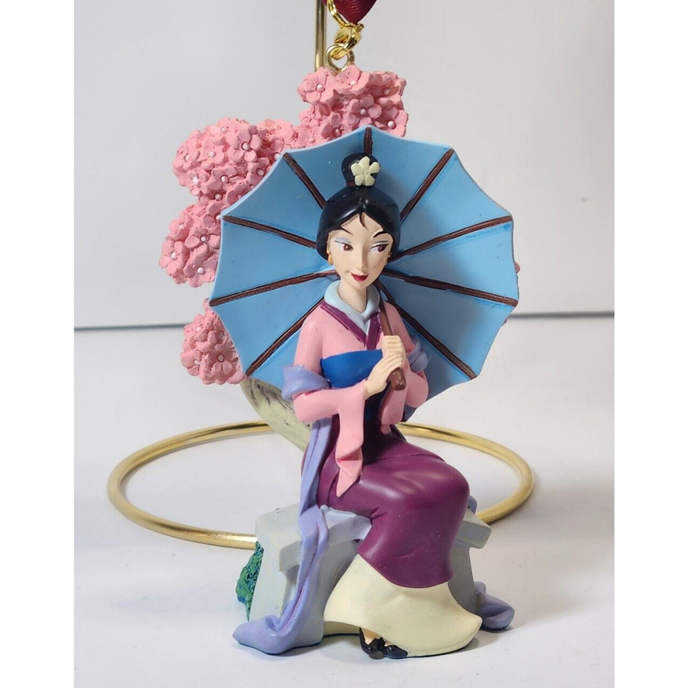Disney Sketchbook Ornament Mulan Princess Parasol Cherry Blossoms 2024